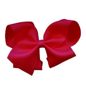  Red Extra Large Bow Barrette