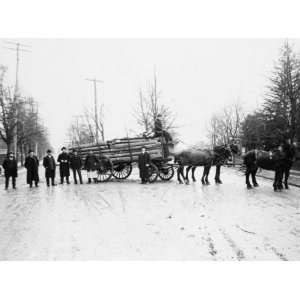   Lincoln log cabin from College Point, N.Y., on Februa