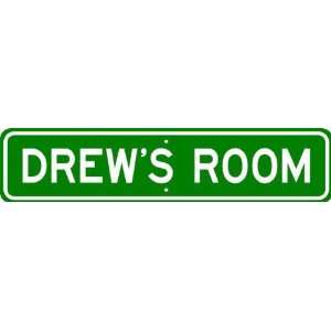  DREW ROOM SIGN   Personalized Gift Boy or Girl, Aluminum 