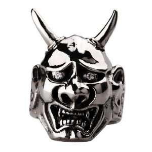  Horned Demon Head Ring for Mens Fashion Jewelry 