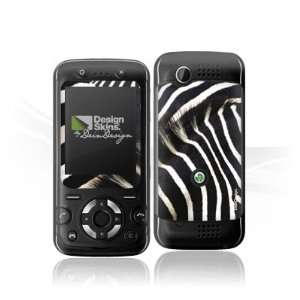  Design Skins for Sony Ericsson F305   Zebra Art Design 