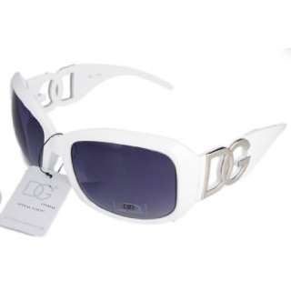 DG Eyewear Sunglasses White Frame Smoke Lens 37323 with 