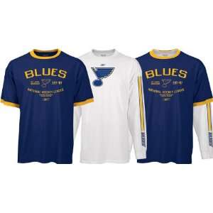St. Louis Blues Short/Long Sleeve T Shirt Combo Pack:  