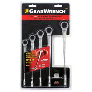 Gearwrench 85895 5pc X Beam SAE Combination Wrench Set  
