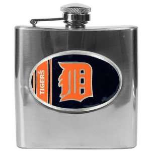 Detroit Tigers 6 oz. Stainless Steel Flask  Sports 