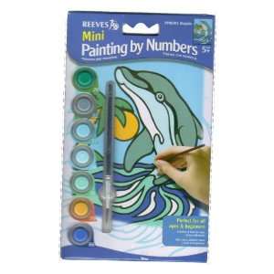   Inch x7 Inch Mini Paint By Number Kit   Dolphin Toys & Games