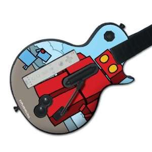   MS EXDG40027 Guitar Hero Les Paul  Wii  EXPLODINGDOG  Red Robot Skin