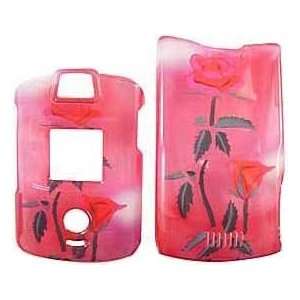  Pink Rose   Motorola RAZR V3 V3c V3m Hard Case 