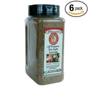 Aromatica Organics All Purpose No Salt Seasoning, 15 Ounce (Pack of 6 