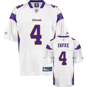  Brett Favre Minnesota Vikings White NFL Replica Jersey 