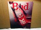 1990 BUDWEISER KING OF BEERS Football receiver Ad Print  
