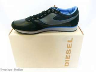2010 DIESEL Mens Pass On Gunmetal Shoes Sneakers NEW  