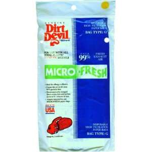  Dirt Devil 3 103075 001 Type G Bags  Microfresh 3 Pack 