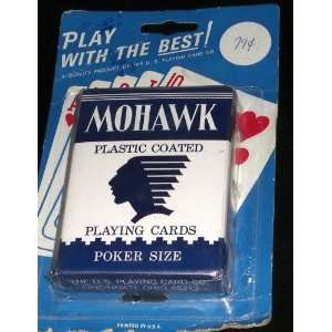   Plastic Coated Playing Cards, Poker Size   Vintage 