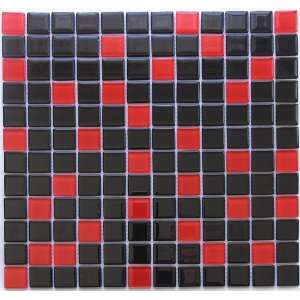  Glass Mosaic Tile Checkers: Home & Kitchen