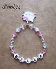 New SALE Baby Child Girls Hello Kitty Charm Name Bracelet Party Favors