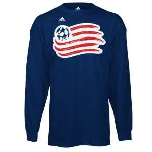  New England Revolution Navy adidas Team Logo Long Sleeve T 