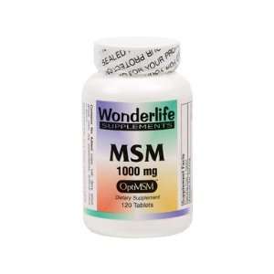  MSM 1000 mg, OptiMSM 120 Tablets