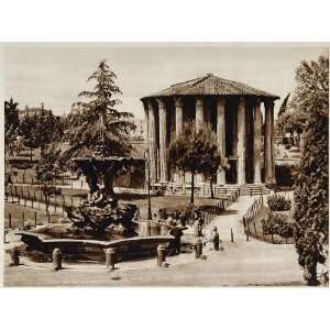  1925 Temple of Vesta Rome Roma Photogravure Hielscher 