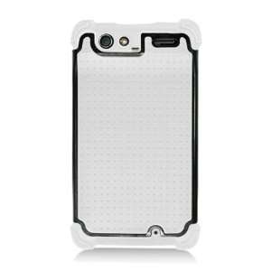 Motorola XT912 Droid RAZR 4G Hybrid Case with Perforated Armored Back 