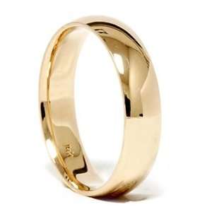MM Solid 14k Yellow Gold Men Wedding Ring Bridal Band High Polished 