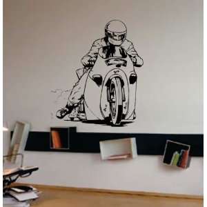  Dragster Bike Decal Sticker Wall Art Graphic Race Room Kid 