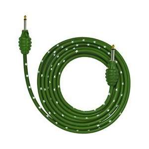  Bullet Cable BULLET CABLE 12FT GUITAR CABLEGRENADE GREEN 