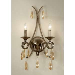 Murray Feiss WB1563GIS Reina 2 Light Sconces in Gilded Imperial Silver