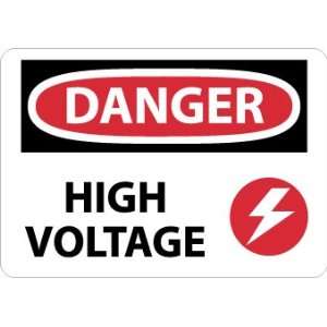 D549EB   Danger, High Voltage, Graphic, 10 X 14, Fiber Glass:  