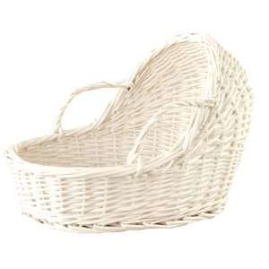  Wald Imports 13 Inch White Willow Bassinet
