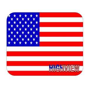  US Flag   Highview, Kentucky (KY) Mouse Pad Everything 