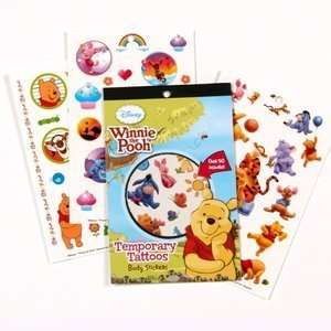   : Winnie the Pooh Temporary Tattoo Book Party Supplies: Toys & Games