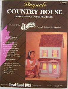 Playscale Country House Plans Real Good Toys f/ Barbie  