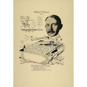  1923 Print William T. Church Lawyer Chicago Duck Hunter 