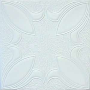  Iris R16W 20 x 20 Tin Looking Styrofoam Glue Up White 