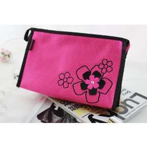  Daisy Love Cosmetic Bag Hot Pink 10.8x2.7x2.8