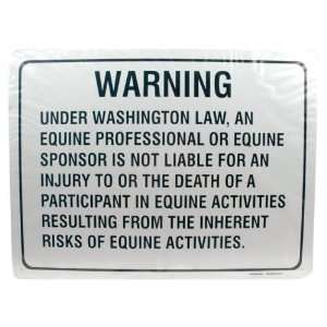  Equine Activity Statute Sign   Washington Patio, Lawn 