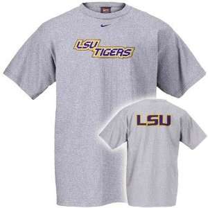    Nike LSU Tigers Ash Misdirection T shirt: Sports & Outdoors