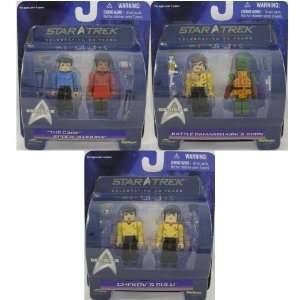  Star Trek Minimates Series 2 Set of 3 2 packs Toys 