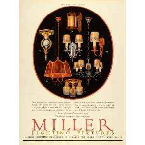   Miller Lighting Fixtures Decor   Original Print Ad