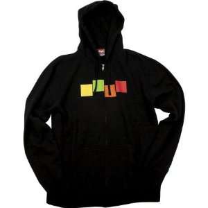  Foursquare FSQ Color Block Icon Full Zip Hooded Sweatshirt 