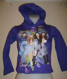 girls Nickelodeon iCarly hoodie xs 4/5 new purple  