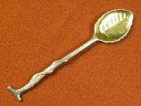 Soviet Russian 1950 Set 6 Sterling Silver 875 Tea Spoon  