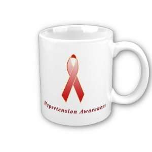 Hypertension Awareness Ribbon Coffee Mug: Everything Else