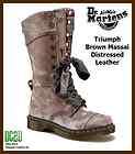   Airwair Womens 1914 Triumph Brown Massai Distressed Leather Boots
