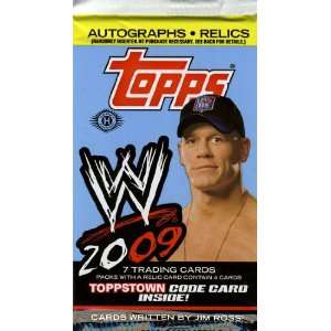  Topps 2009 WWE Trading Cards Pack Toys & Games