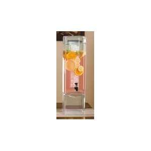 Cal Mil 1112 3 Square Beverage Dispenser 3 Gallons   with Ice Core 