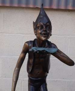 Large Bronze Garden Pixie Goblin Elf Sculpture   50  