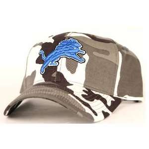  Detroit Lions Gray Camouflage Adjustable NFL Hat Sports 