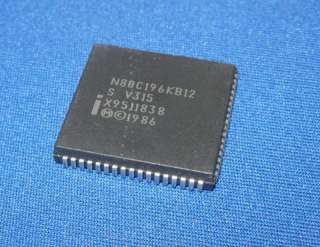 CPU N80C196KB12 Intel Processor Vintage PLCC 80C196  